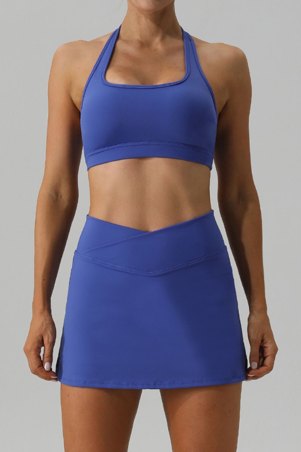 Honeybee Mumford's Halter Neck Tank and Slit Skirt Active Set