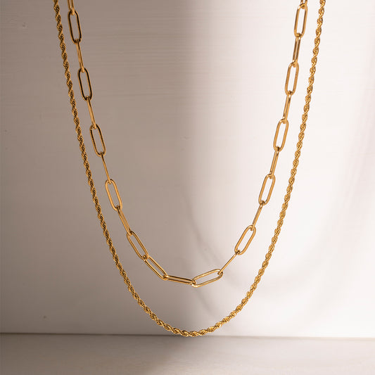 Honeybee Mumford's Honeybee Mumford's18K Gold-Plated Double Layered Necklace