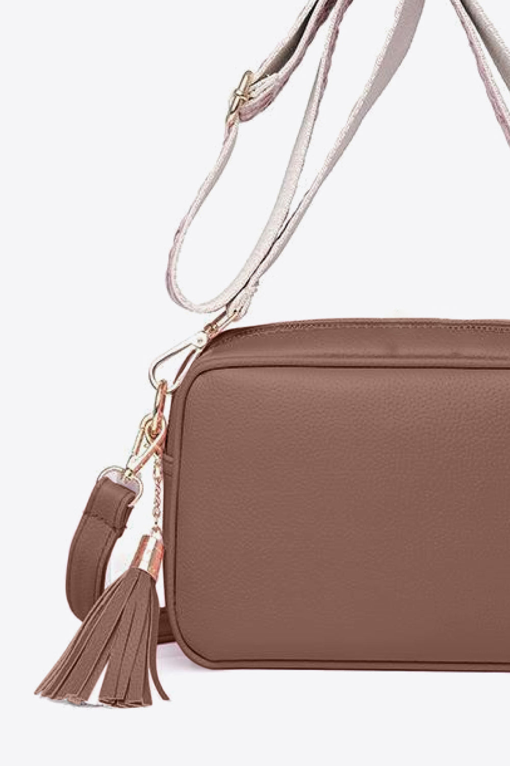 Honeybee Mumford's Leather Tassel Crossbody Bag