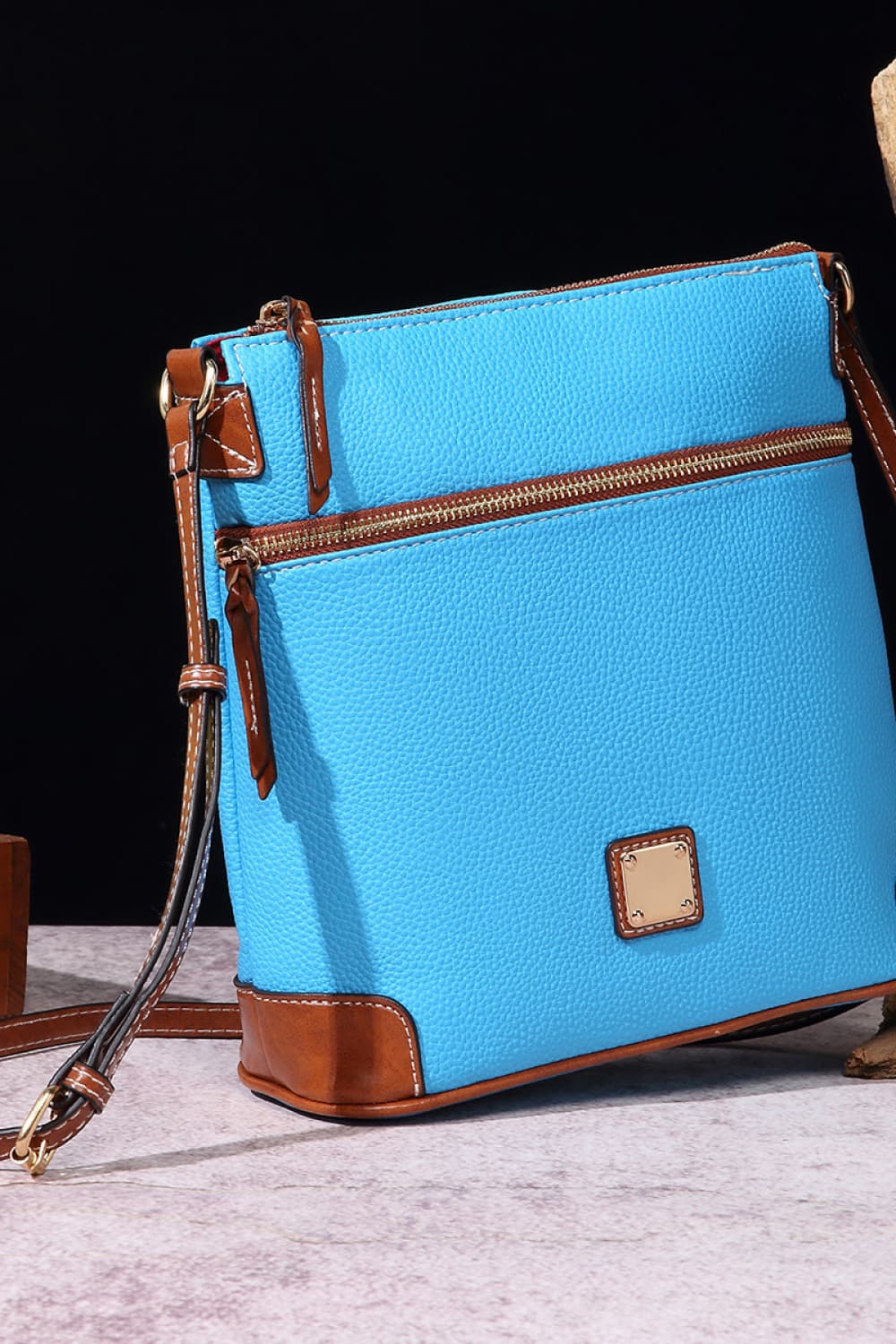 Honeybee Mumford's Leather Crossbody Bag