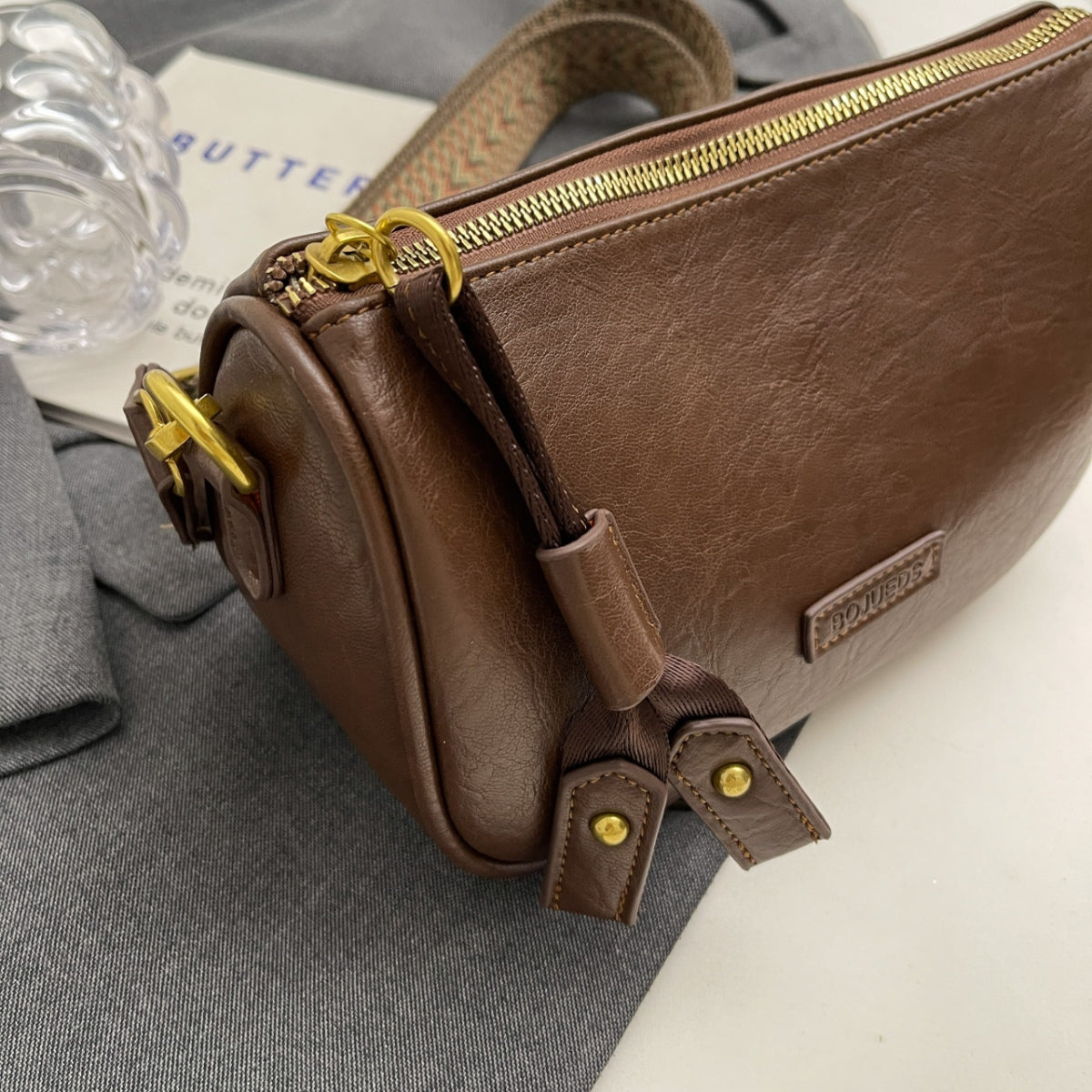 Honeybee Mumford's Leather Shoulder Bag