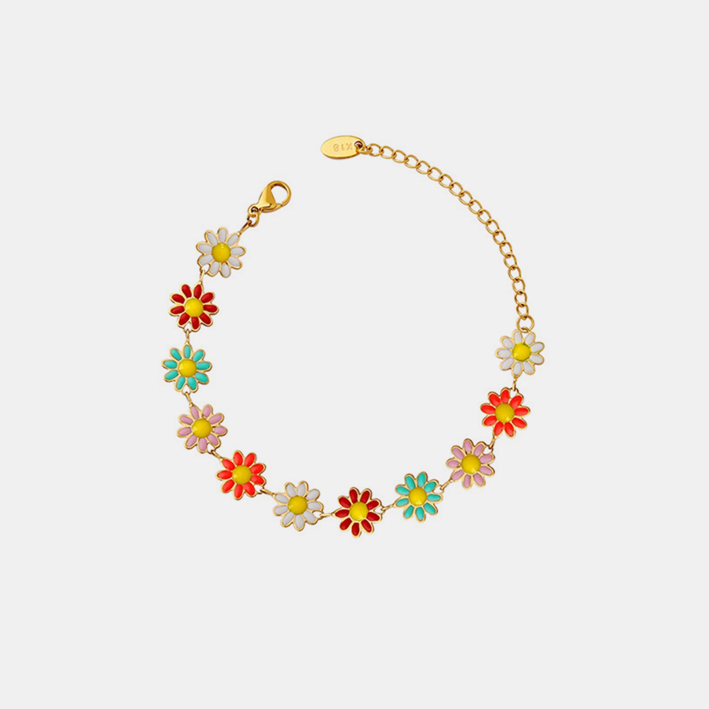 Honeybee Mumford's Oil Drip Flower Bracelet