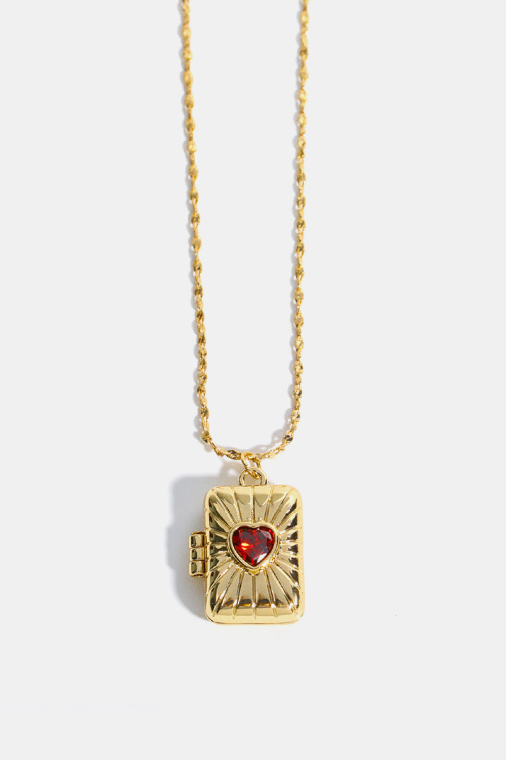 Honeybee Mumford's Heart Box Pendant Necklace