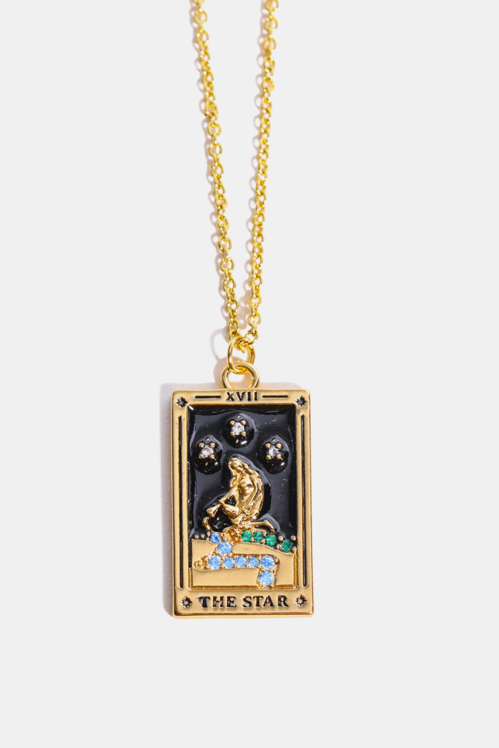 Honeybee Mumford's Tarot Card Pendant Necklace