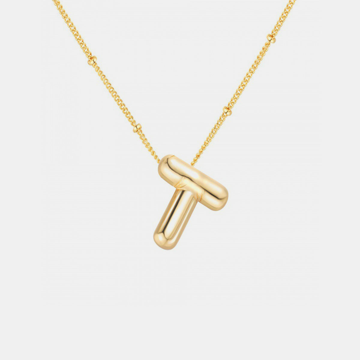 Honeybee Mumford's Gold-Plated Letter Pendant Necklace