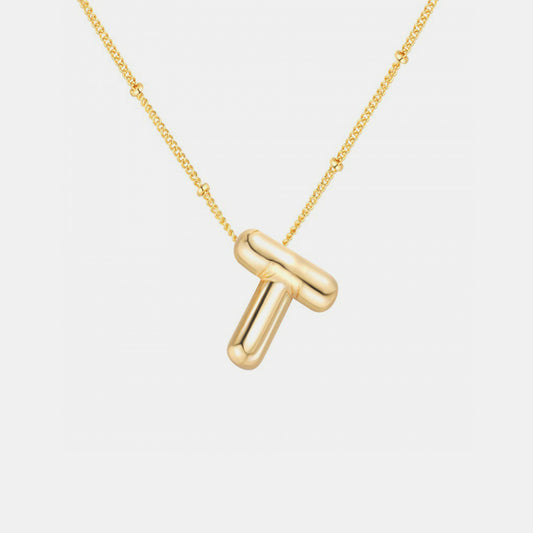 Honeybee Mumford's Gold-Plated Letter Pendant Necklace