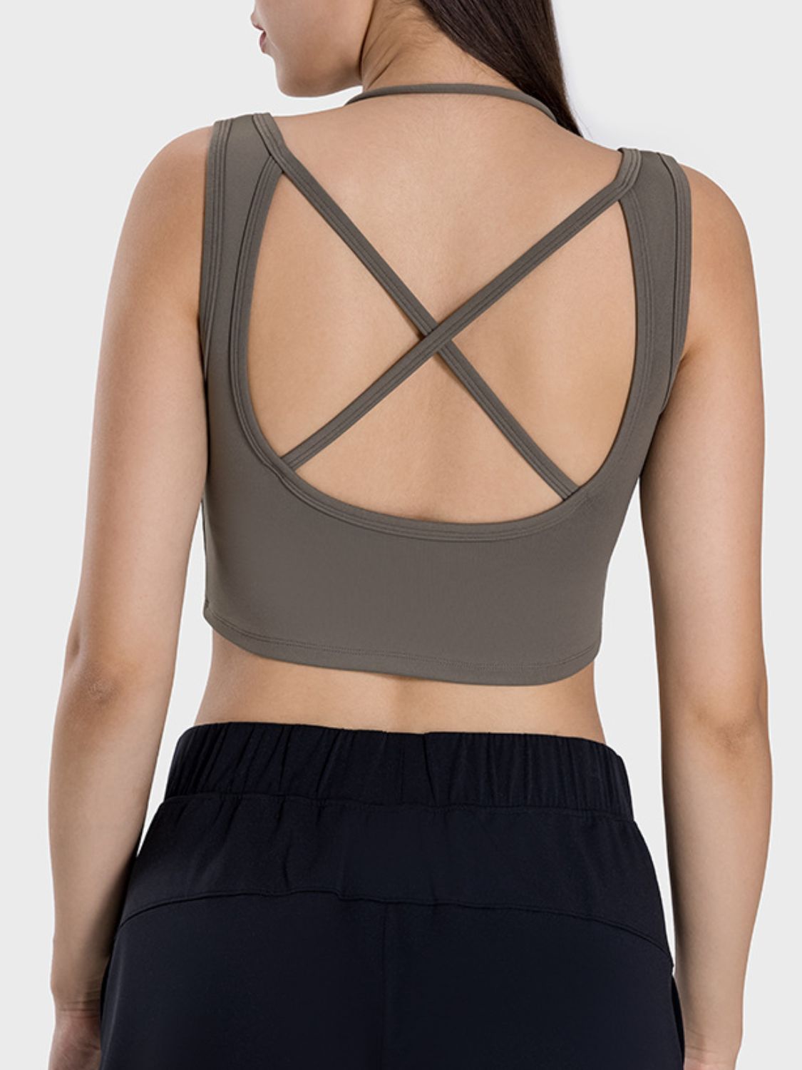 Honeybee Mumford's Crisscross Square Neck Active Tank