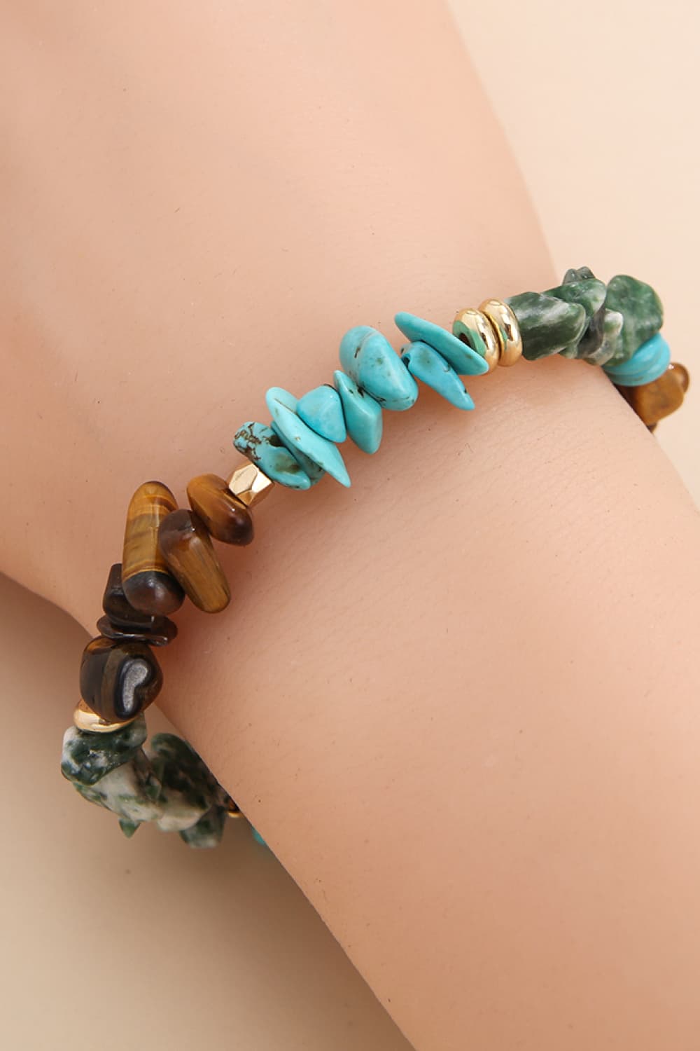 honeybee Mumford's Turquoise & Natural Stone Bracelet