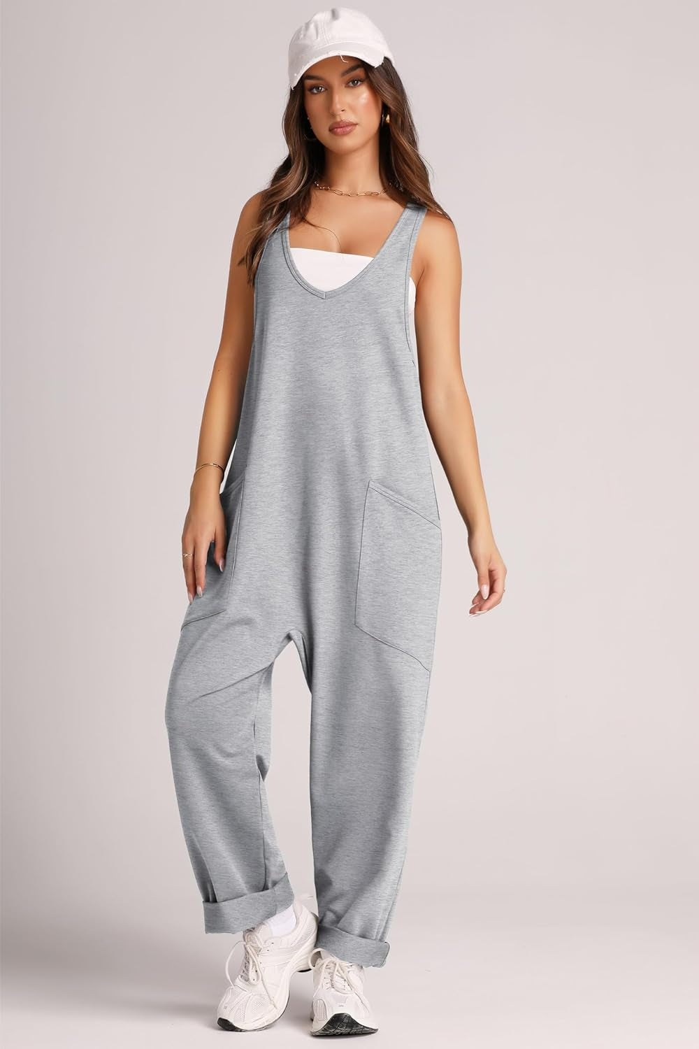 Honeybee Mumford's Wide Strap Jumpsuit with Pockets