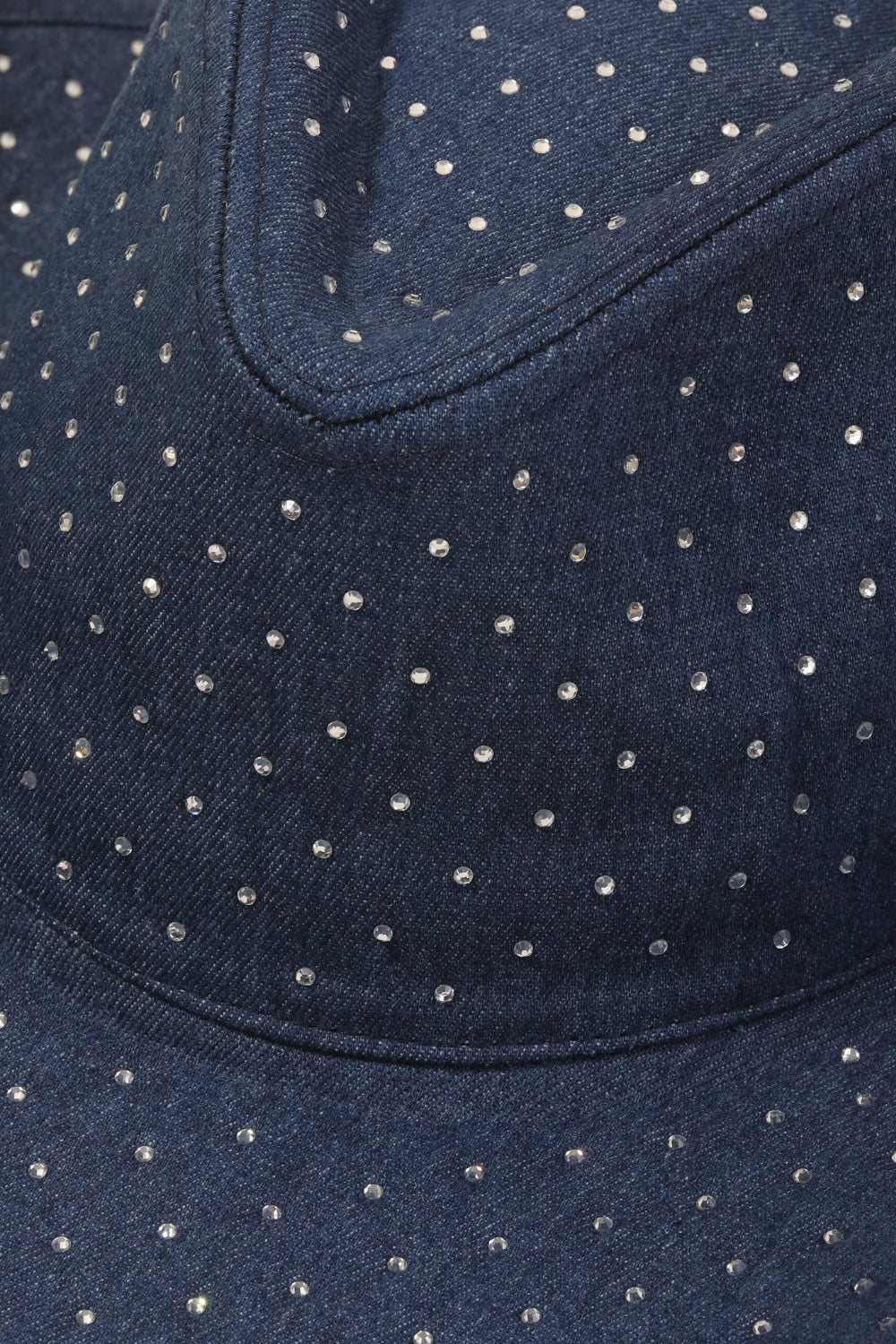 Honeybee Mumford's Rhinestone Wide Brim Denim Hat