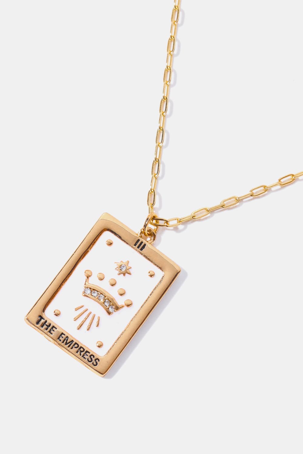 Honeybee Mumford's Tarot Card Pendant Copper Necklace