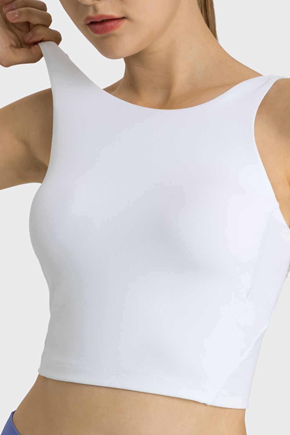 Honeybee Mumford's Feel Like Skin Highly Stretchy Cropped Sports Tank