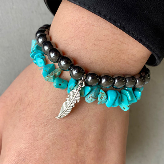 honeybee Mumford's Turquoise Alloy Bracelet