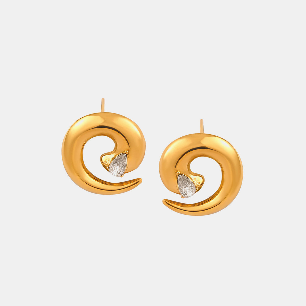 honeybee Mumford's Spiral Shape Earrings