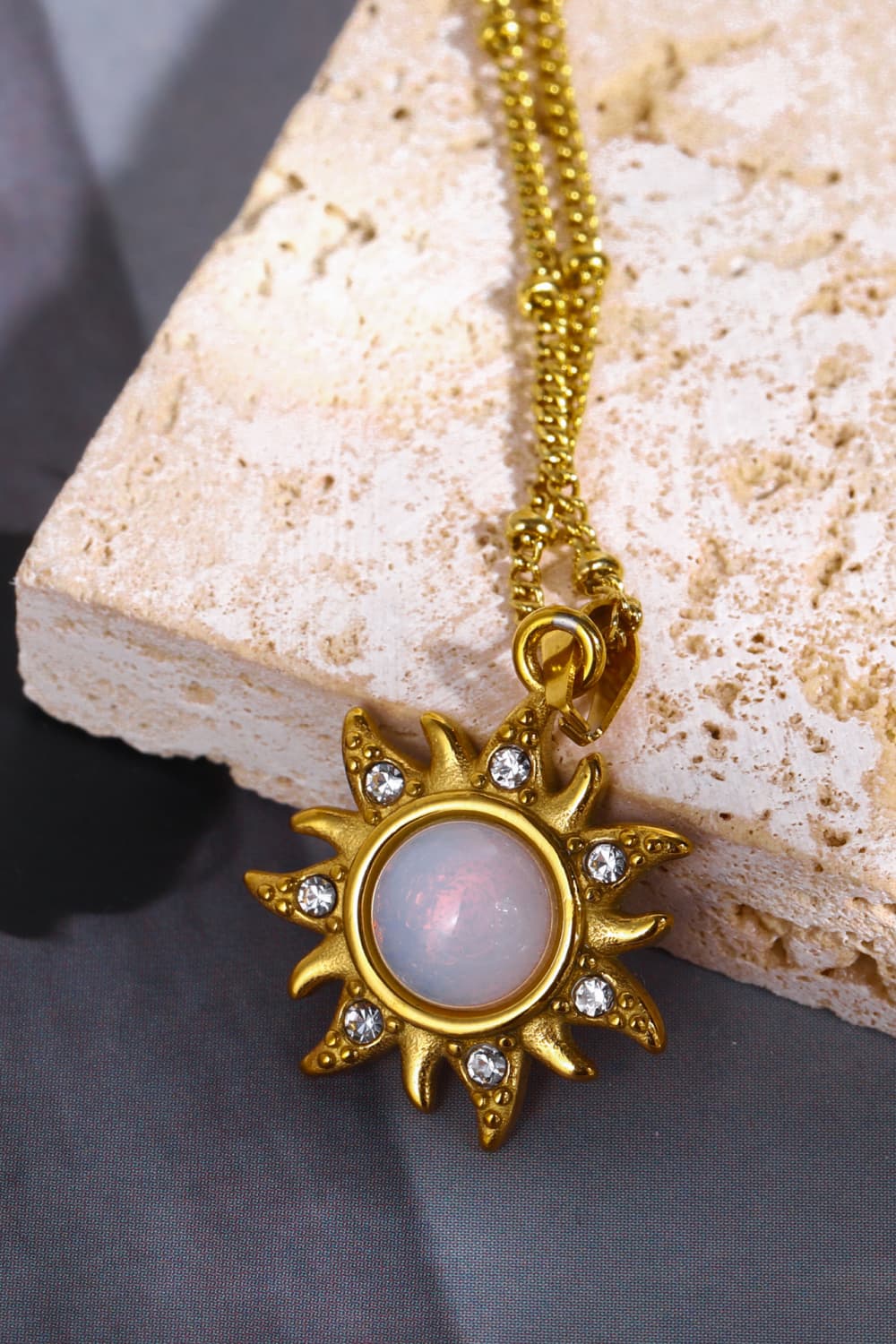 Honeybee Mumford's Opal Sun Pendant Necklace