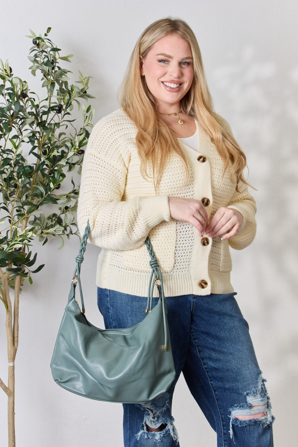 Honeybee Mumford's Braided Strap Shoulder Bag