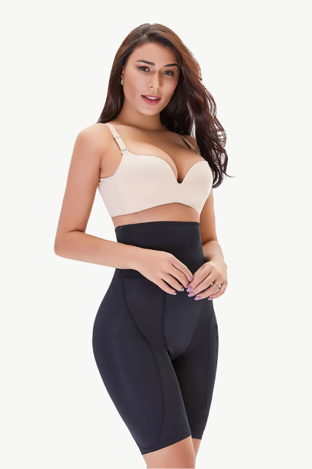 Honeybee Mumford's Full Size High Waisted Pull-On Shaping Shorts