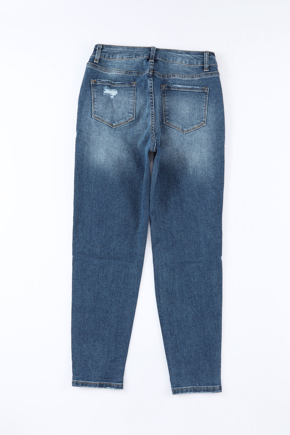 Honeybee Mumford's Button-Fly Distressed Jeans with Pockets