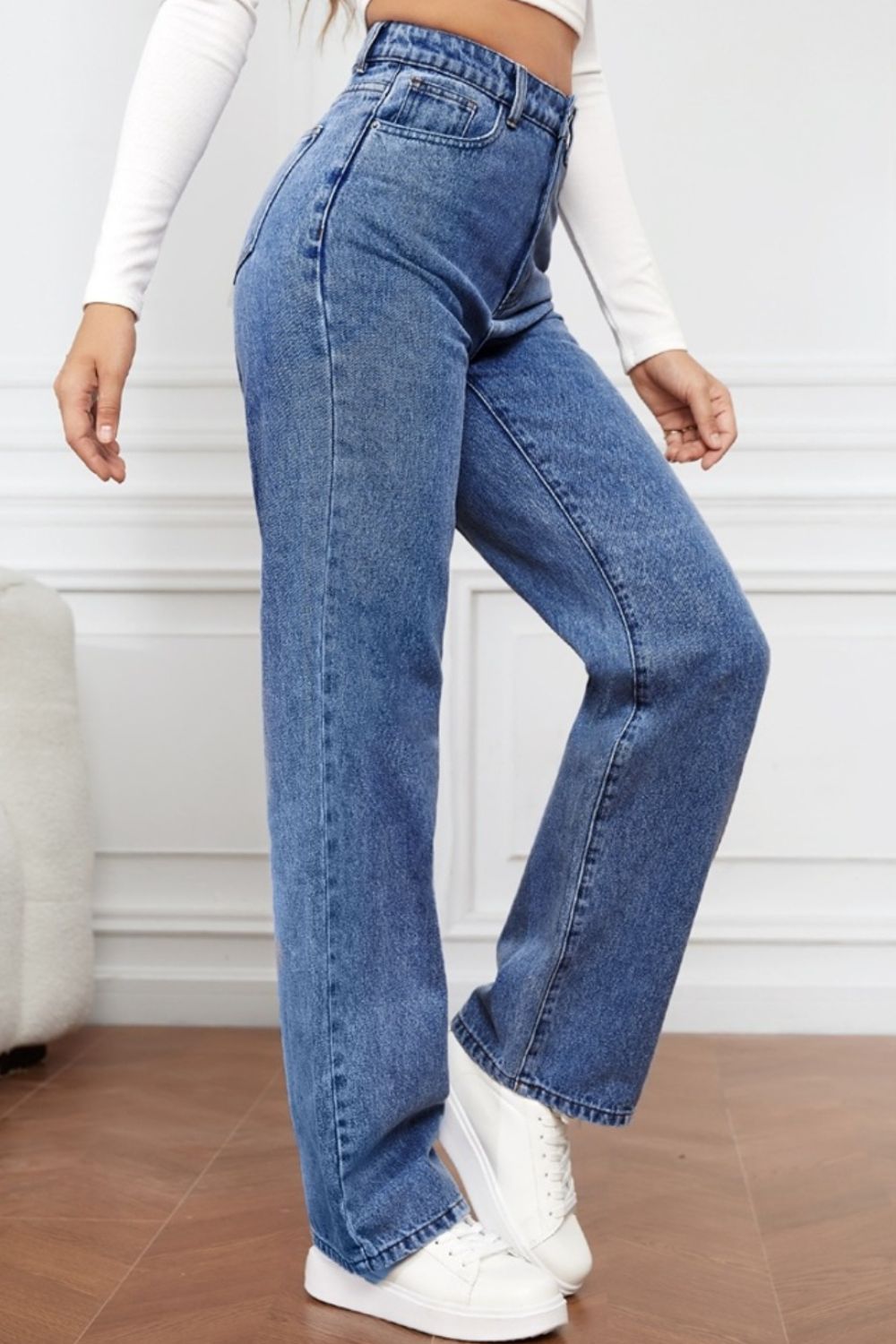 Honeybee Mumford's High Waist Straight Jeans