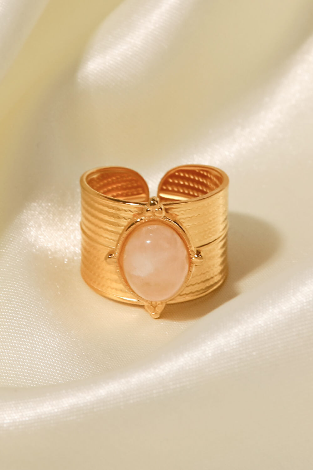 Honeybee Mumford's 18K Gold-Plated Wide Open Ring