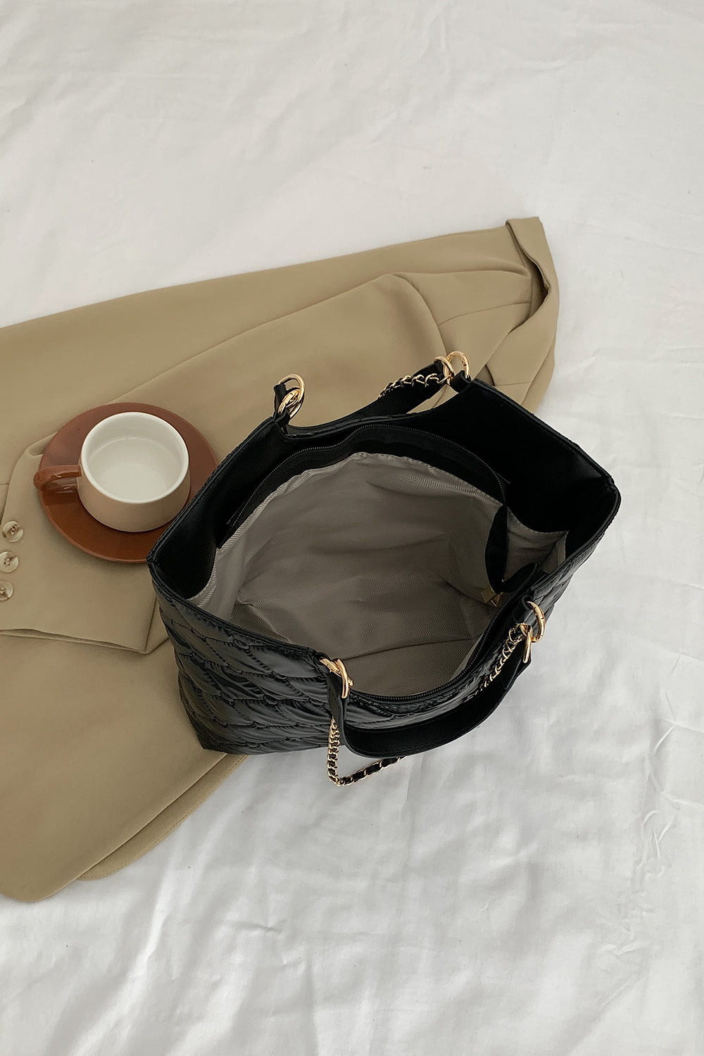 Honeybee Mumford's Leather Handbag