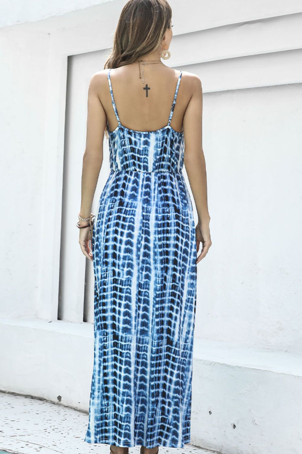 Honeybee Mumford's Tie-Dye Spaghetti Strap Maxi Dress