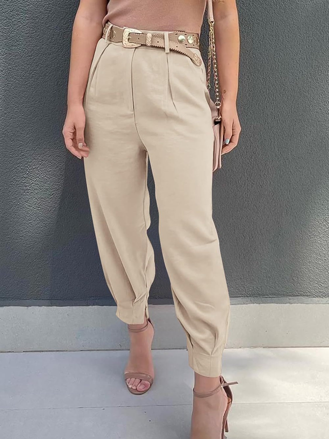 Honeybee Mumford's High Waist Cropped Pants