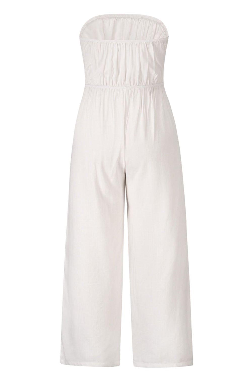 Honeybee Mumford's Tied Cutout Tube Wide Leg Jumpsuit