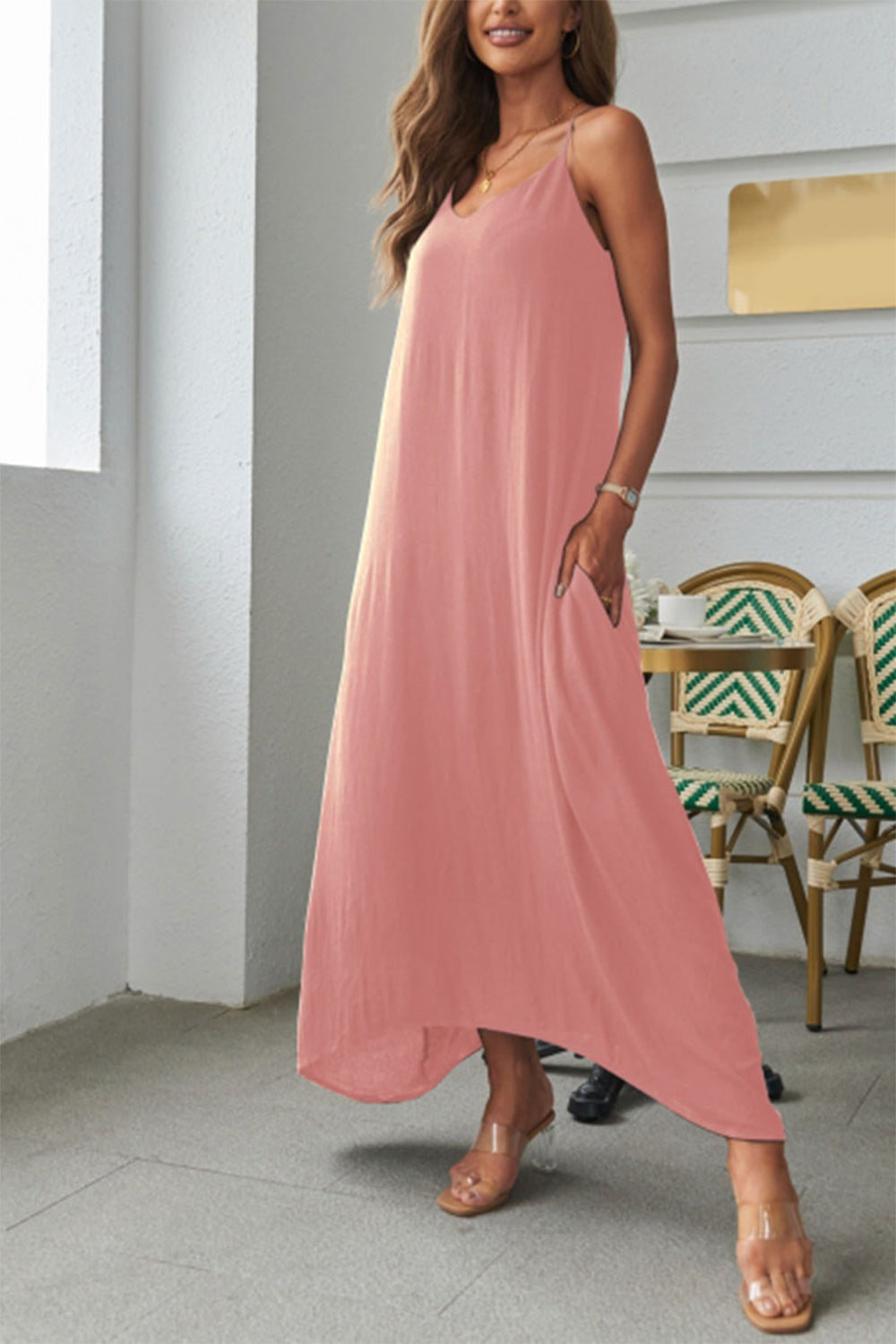 Honeybee Mumford's Spaghetti Strap Maxi Dress