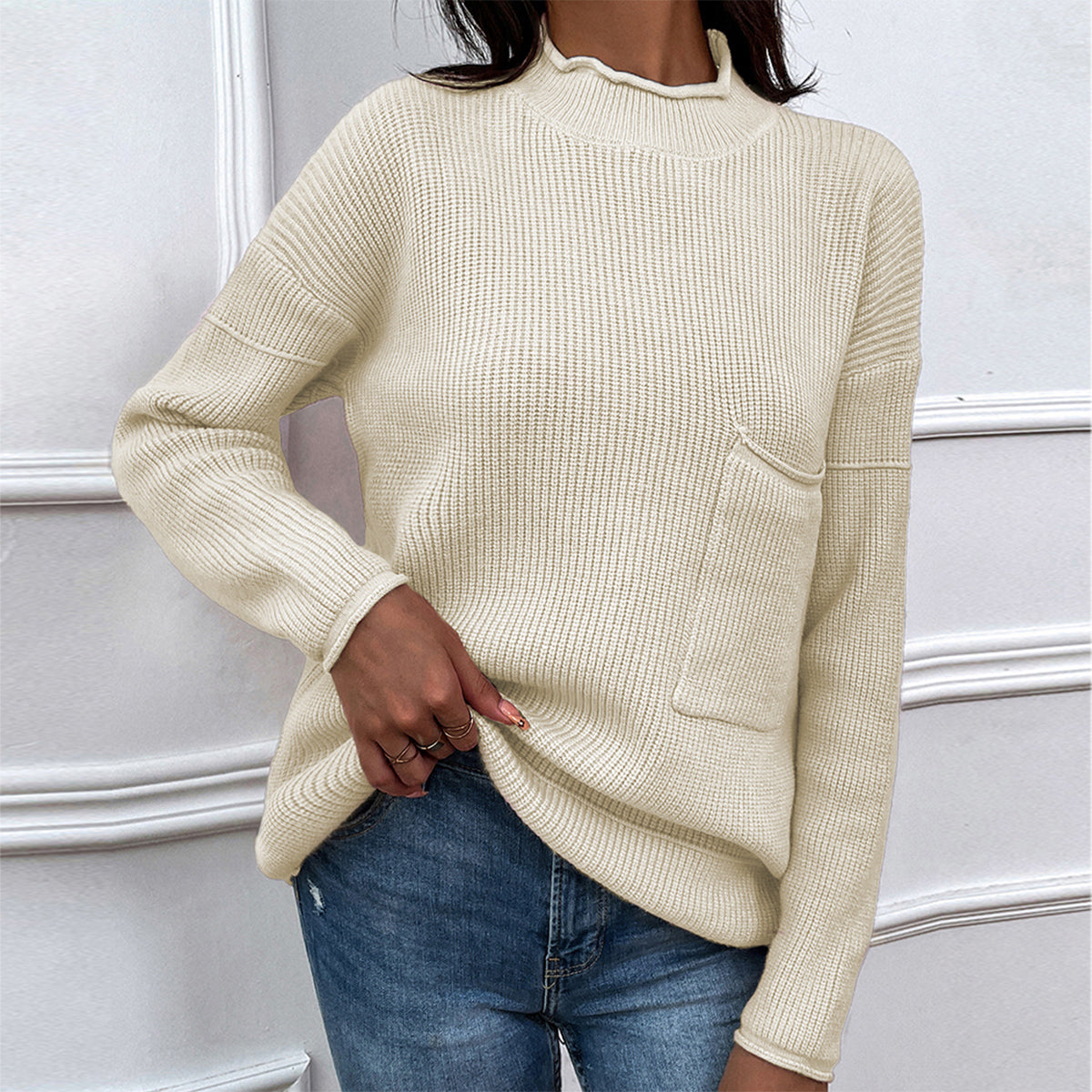 Honeybee Mumford's Dropped Shoulder Sweater with Pocket