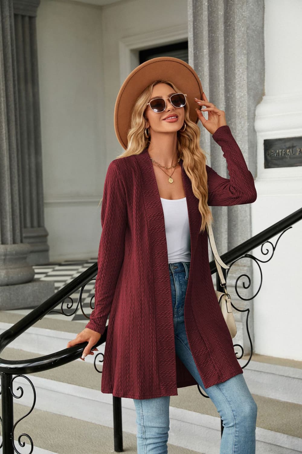 Honeybee Mumford's Long Sleeve Open Front Cardigan