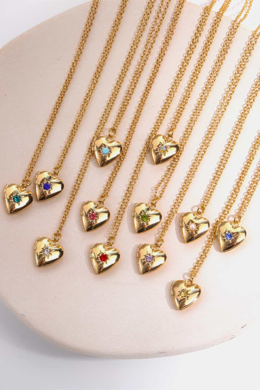 Honeybee Mumford's Heart Shape 14K Gold-Plated Pendant Necklace