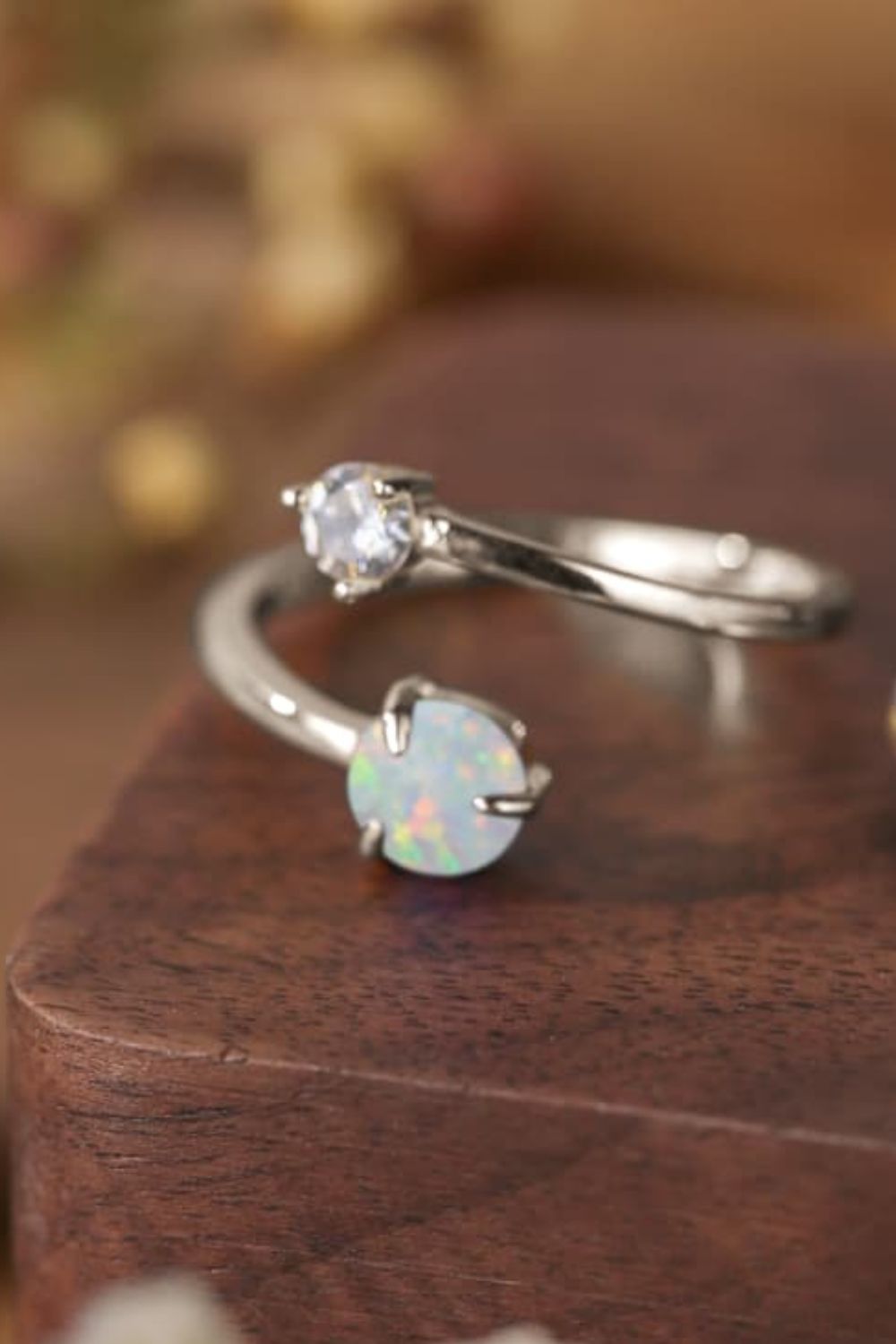 Honeybee Mumford's Opal Sterling Silver Bypass Ring