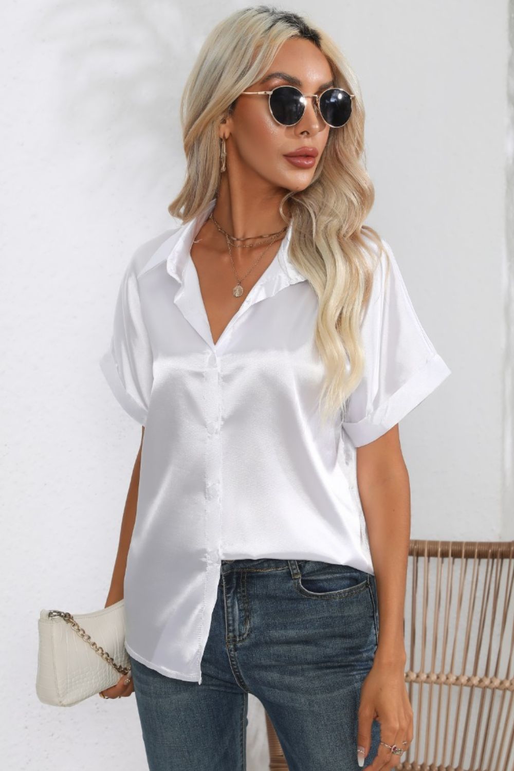 Honeybee Mumford's Collared Neck Short Sleeve Shirt