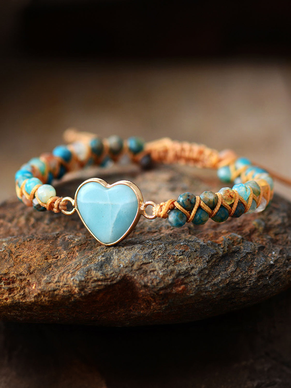 honeybee Mumford's Heart Shape Beaded Bracelet