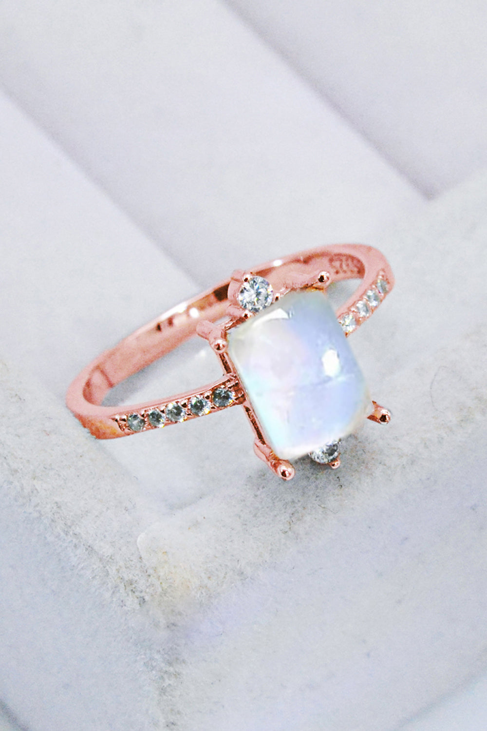 Honeybee Mumford's Sterling Silver Square Moonstone Ring