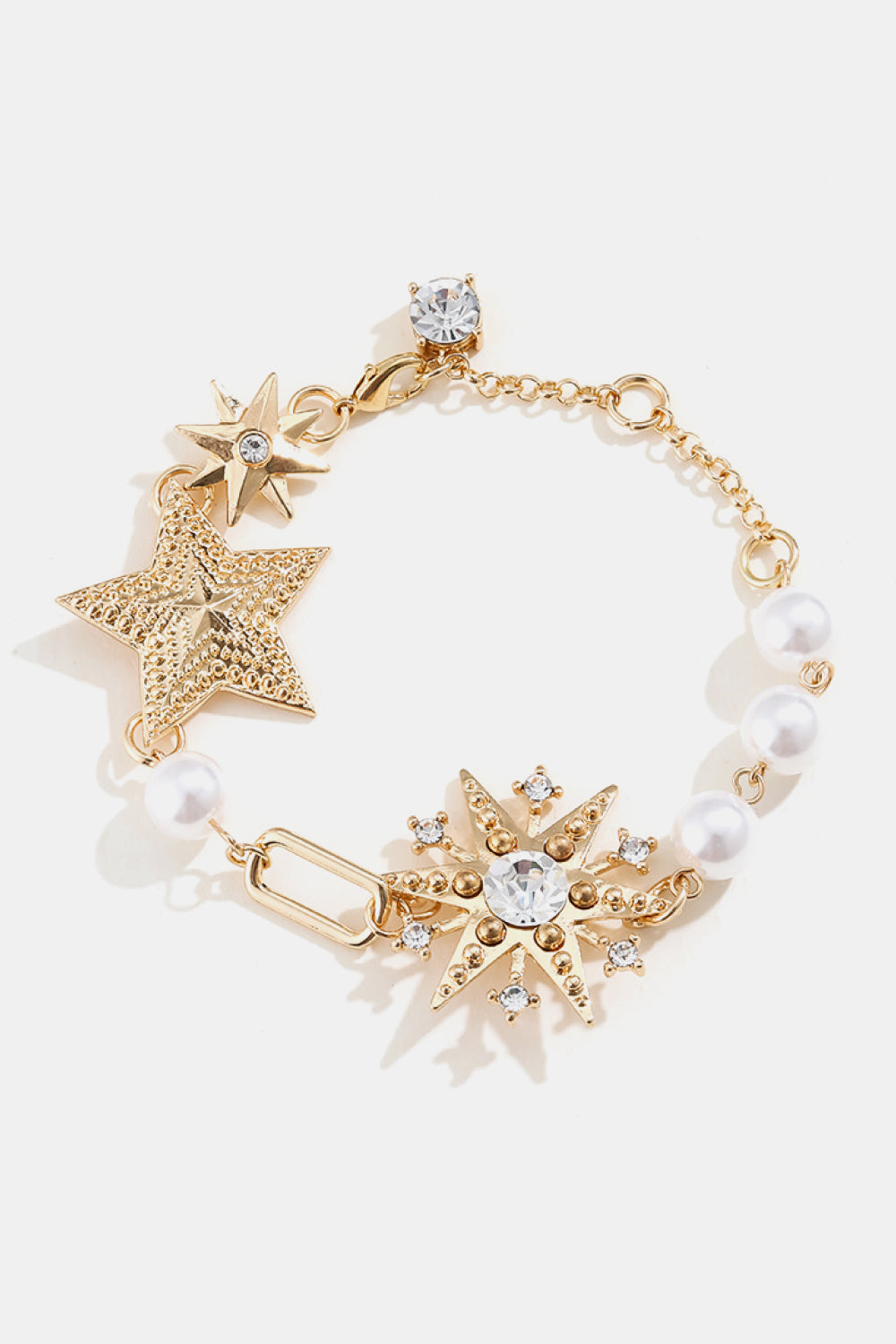 honeybee Mumford's Synthetic Pearl Star Shape Bracelet