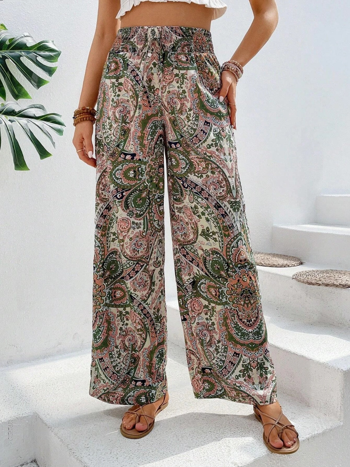 Honeybee Mumford's Printed Wide Leg Pants