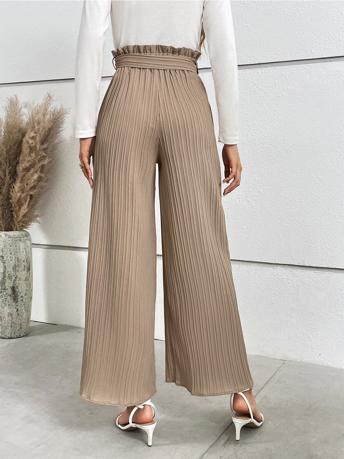 Honeybee Mumford's Tied Wide Leg Long Pants