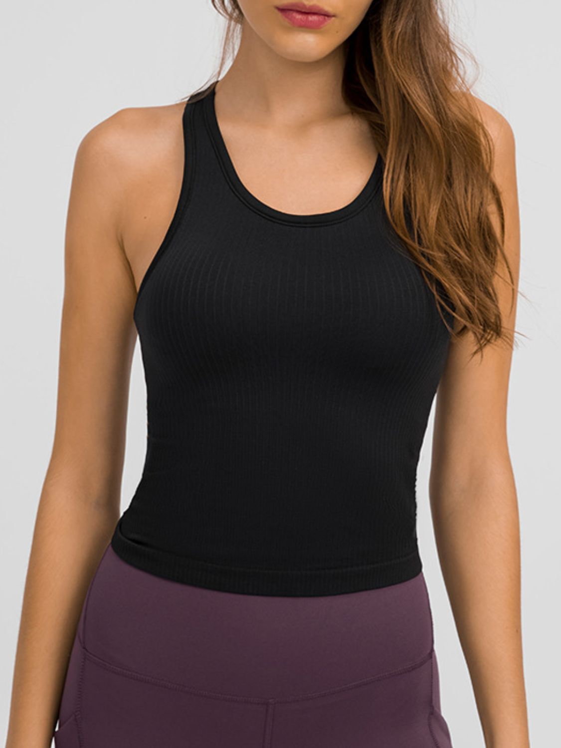 Honeybee Mumford's Round Neck Racerback Active Tank