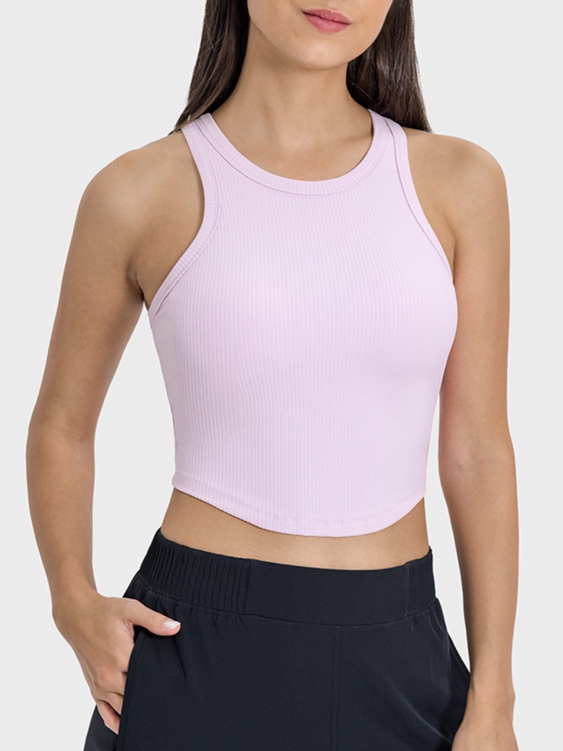 Honeybee Mumford's Round Neck Racerback Active Tank