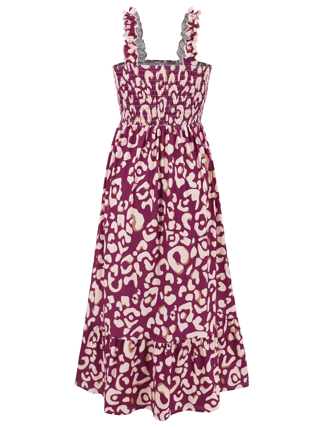 Honeybee Mumford's Smocked Printed Square Neck Sleeveless Dress