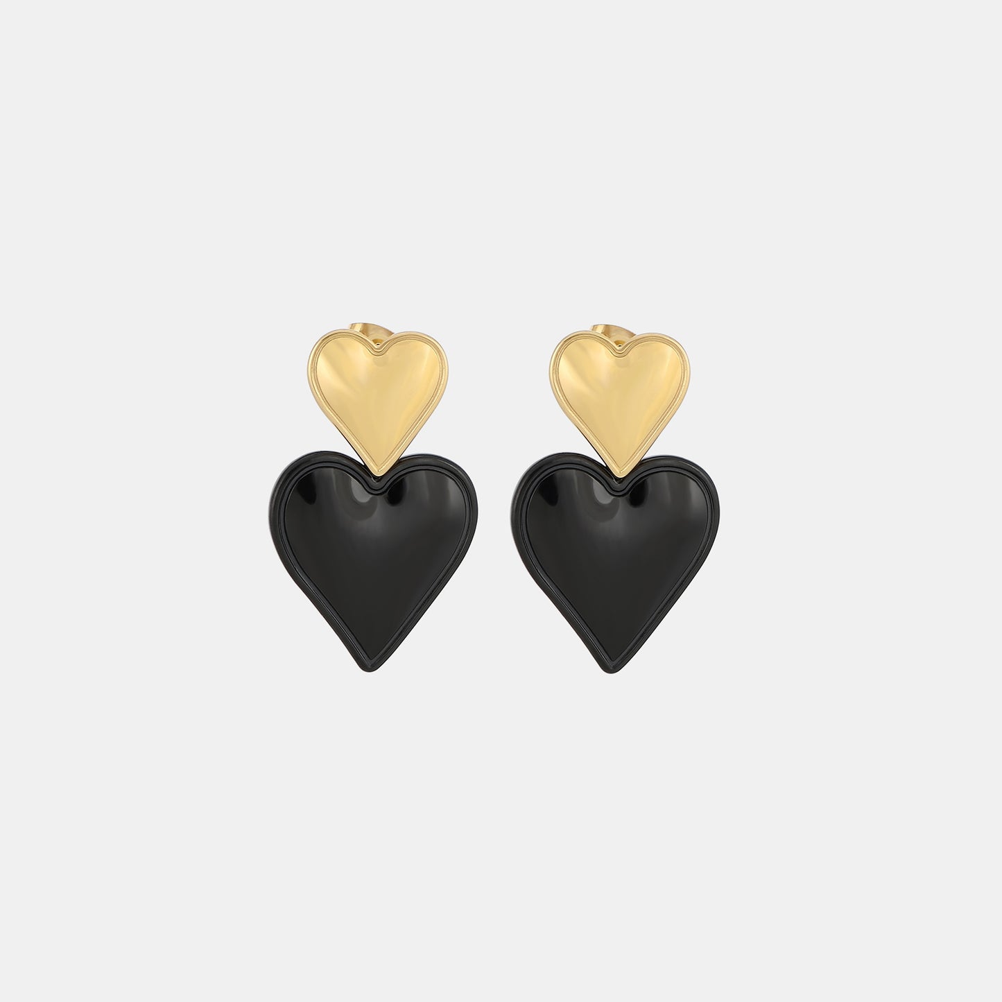 honeybee Mumford's Double Heart Earrings