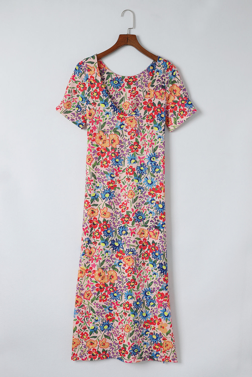 Honeybee Mumford's Floral Round Neck Short Sleeve Dress