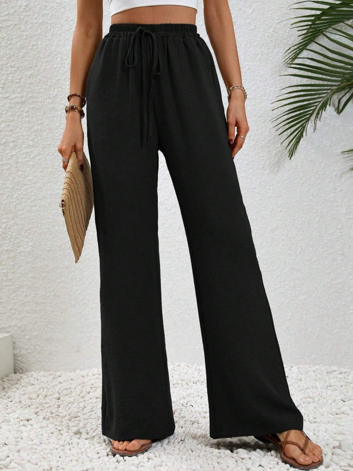 Honeybee Mumford's Wide Leg Drawstring Pants