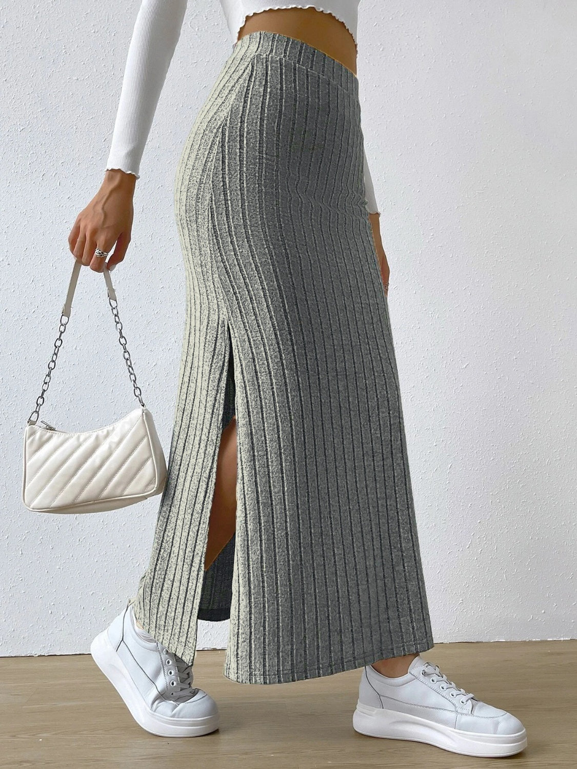 Honeybee Mumford's Slit High Waist Skirt