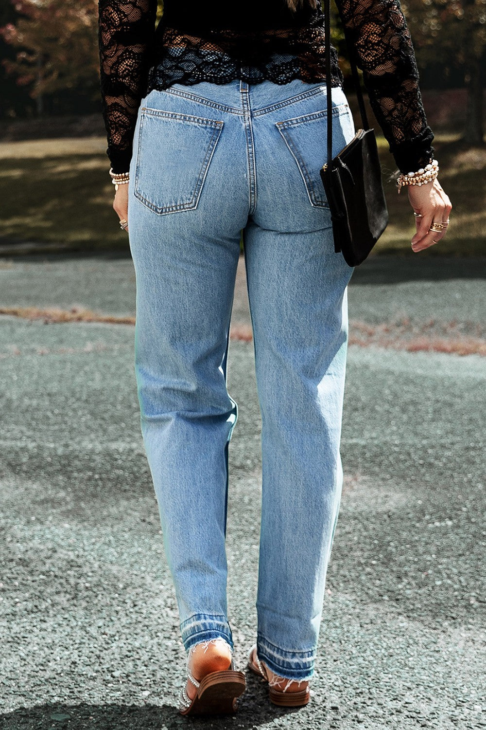 Honeybee Mumford's Distressed Straight Jeans