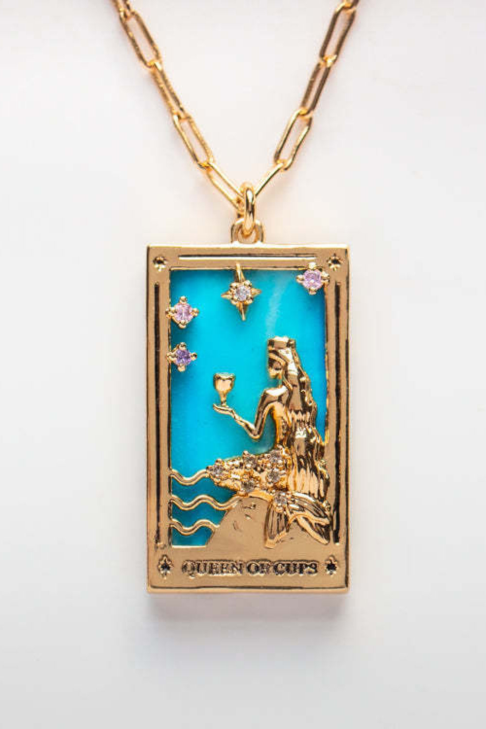 Honeybee Mumford's Tarot Card Pendant Necklace