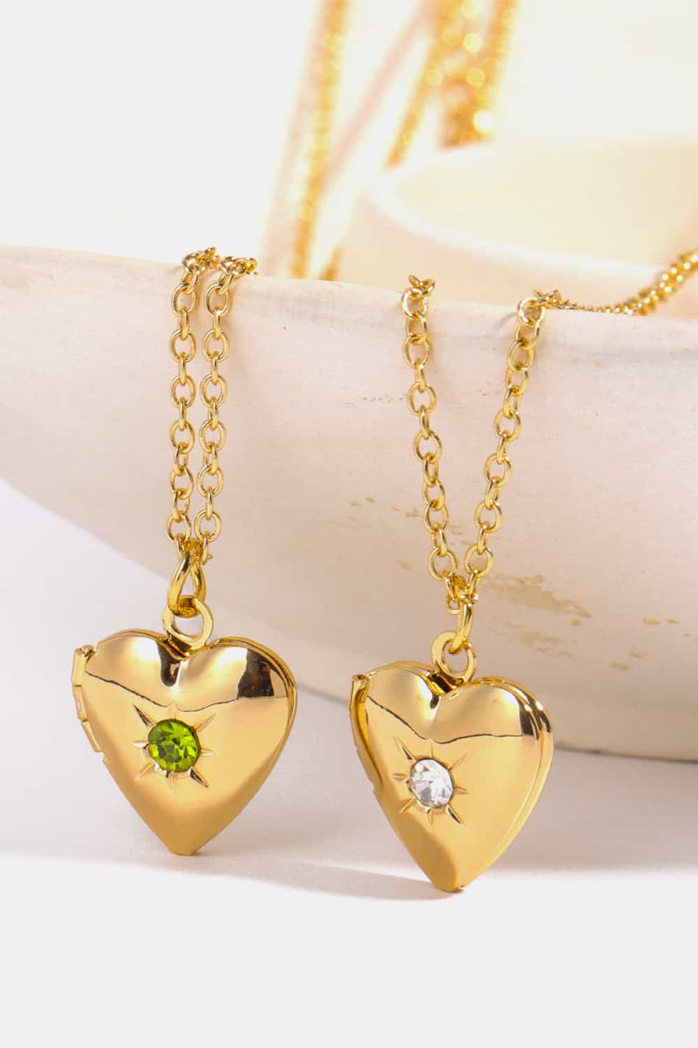 Honeybee Mumford's Heart Shape 14K Gold-Plated Pendant Necklace