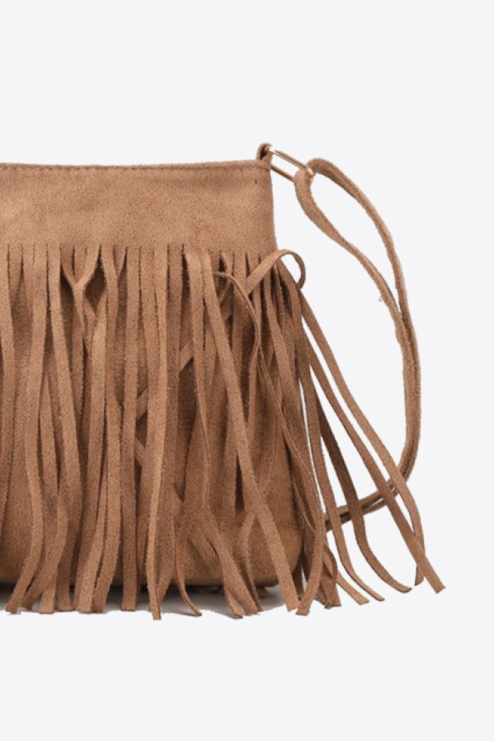 Honeybee Mumford's Leather Crossbody Bag with Fringe